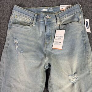 Old Navy‎ Kids Slim Jeans New Size 14 Medium Wash Built In Tough Durable Denim